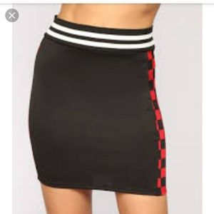 Fashion Nova Race you there skirt